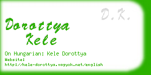 dorottya kele business card